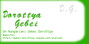 dorottya gebei business card
